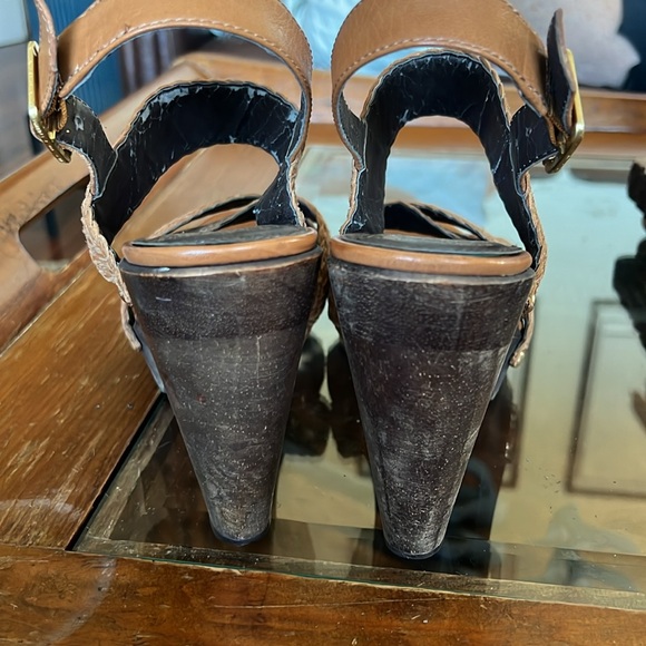 Vince Camuto Braided Leather Heels - Picture 6 of 8